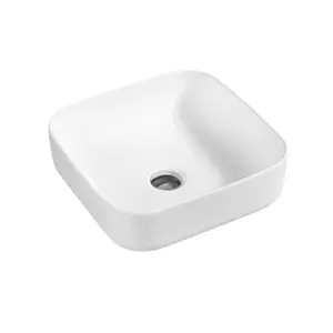 7839 Ceramic 40cm Vert Square Countertop Basin