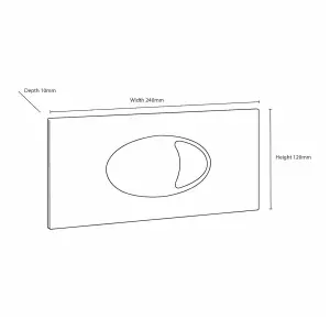 Bubly Bathrooms™ Back To Wall Toilet Rimless D Shape BTW Pan & Side Entry Dual Flush Concealed Cistern Set - Chrome Plate