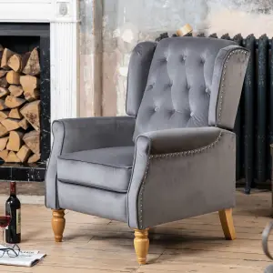 Annapoli Recliner Armchair - Grey