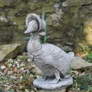 Jemima Puddle Duck Stone Statue Beatrix Potter British Made Outdoor Garden Ornament