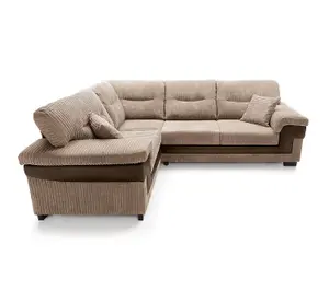 Samson Corner Sofa in Brown Left Facing