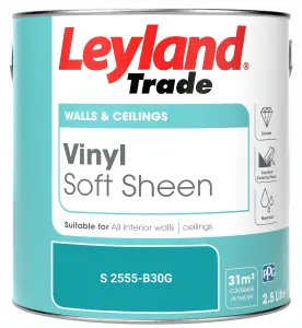 Leyland Trade Vinyl Soft Sheen Walls & Ceilings Emulsion Paint (S 2555-B30G) - 2.5L