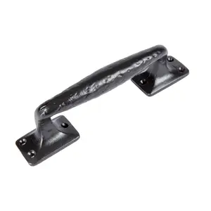 Hammer & Tongs Forged Barn Door Handle - H205mm - Black - Pack of 2