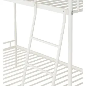 Dore Single (3') Futon Bunk Bunk Bed White