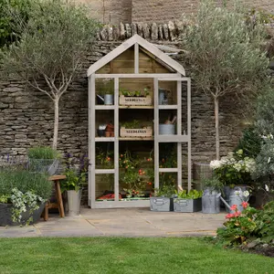 Forest Garden Georgian wall Greenhouse with Auto vent