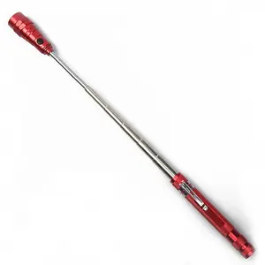 MagTorch Magnetic Torch with Extendable Flexible LED Light for DIY, Crafts, Carpentry and Tradesmen - Red