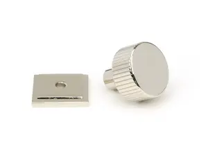 From The Anvil Polished Nickel Judd Cabinet Knob - 25mm (Square)