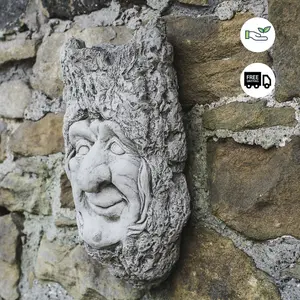 Large 'Old Man Planter' Wall Plaque