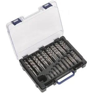 170-Piece HSS Drill Bit Set with Split Point Tips for Precision Drilling