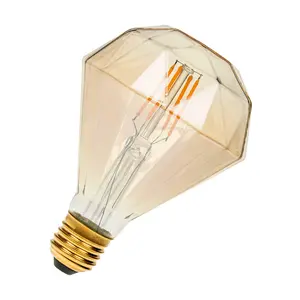 Prolite LED Diamond 4W E27 Dimmable Funky Filaments Extra Warm White Gold