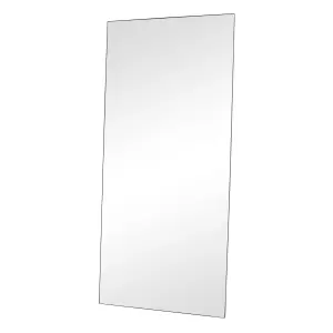 Melody Maison Large Black Thin Framed Leaner Mirror 80cm x 180cm