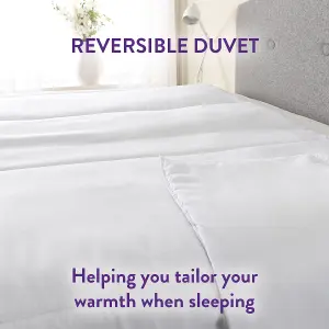 Slumberdown Made For You Two Double Duvet Dual 4.5 Tog Lightweight Summer + 10.5 Tog All Seasons 2n1 Quilt Machine Washable