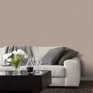 Galerie Natural Fx Bronze Brown Architechural Texture Embossed Wallpaper