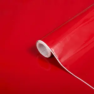 D-c-fix Gloss Signal Red (8345) RAL 3001 Sticky Back Furniture Wrap (L)200cm (W)67.5cm