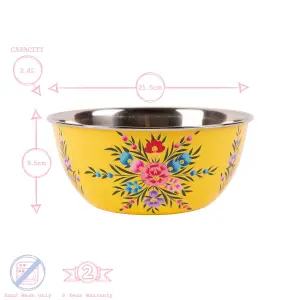 BillyCan - Picnic Bowl - 21.5cm  - Buttercup Pansy