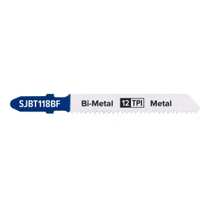 Jigsaw Bi-Metal Blade for Metal 75mm 12tpi Pack of 5 by Ufixt