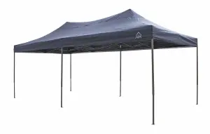 All Seasons Gazebos 3x6 Fully Waterproof Pop up Gazebo With Accessories Navy Blue