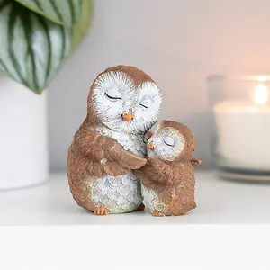 Owl Mother And Baby Ornament With Mini Sentiment Card