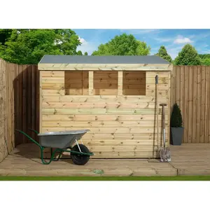 6 Ft. W x 10 Ft. D Shiplap Pent Wooden Shed