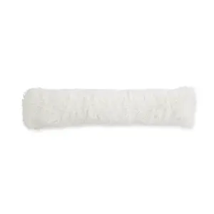 Catherine Lansfield Cuddly Deep Pile Faux Fur Door Draught Excluder Cream