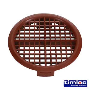 Timloc Push-in Soffit Vent Brown -  70.0 (10pcs)