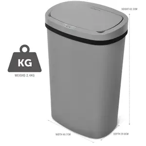 NETTA 50L Sensor Bin for Kitchen  Grey