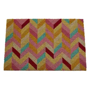 Interiors by Premier Chevron coir doormat