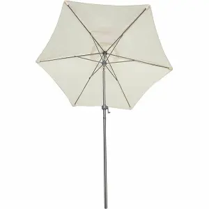 2M Garden Crank & Tilt Cream Parasol