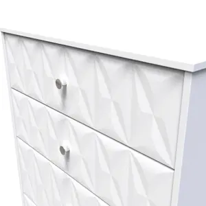 San Jose Ready assembled White 4 Drawer Chest (H)1063mm (W)766mm (D)395mm