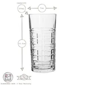 355ml Highball Glass Set (Set of 6)