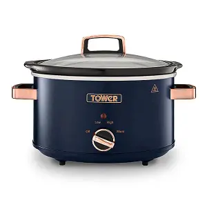 Tower Cavaletto 3.5 Litre Slow Cooker Midnight Blue