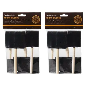 Furniture Clinic Foam Brushes 2 Pack