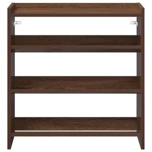 Berkfield Shoe Rack Brown Oak 60x25x62 cm Engineered Wood