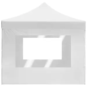 Berkfield Professional Folding Party Tent with Walls Aluminium 4.5x3 m White