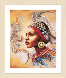 MOTHER AFRICA - Counted Cross Stitch Kit: Mother Africa - Lanarte