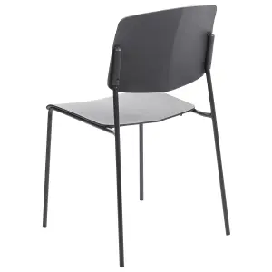 Set of 4 Dining Chairs ASTORIA Black