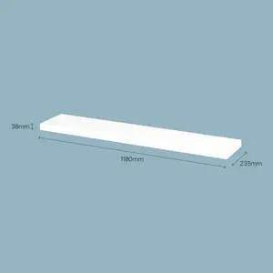 GoodHome Cusko Floating shelf (L)118cm x (D)23.5cm