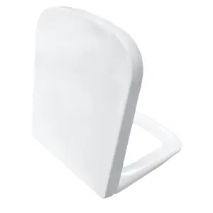 Square Medici Soft Closing Toilet Seat & Cover Top Fixing White Soft Close Urea