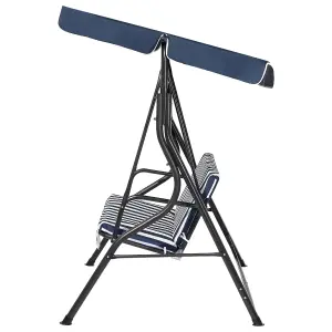 Patio Swing CHAPLIN Metal Dark Blue