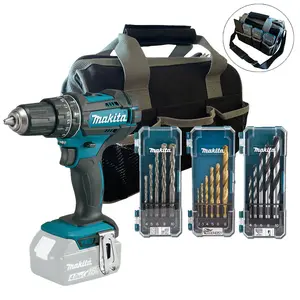 Makita DHP482Z 18v LXT 2 Speed Cordless Combi Drill Bare + Bag + 16PC Bit Set