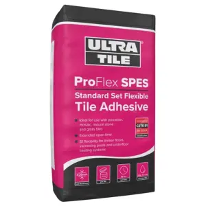 UltraTile ProFlex SPES Standard Set Flexible Tile Adhesive - White, 20kg