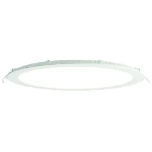 Ultra Slim Round Flush Ceiling Light 24W Cool White LED 4000k Corridor Lamp