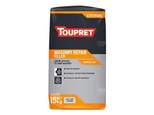 Toupret Exterior Masonry Repair Filler (Touprelith F) - 15Kg