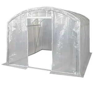 3m x 3m (10' x 10' approx) Extreme Clear Polythene Poly Tunnel