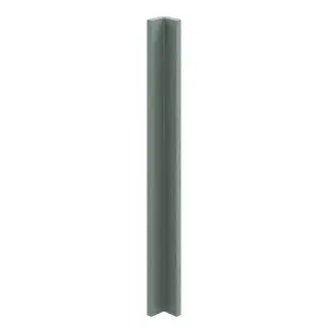 GoodHome Alpinia Matt Green Painted Wood Effect Shaker Matt green wood effect Standard Corner post, (W)59mm (L)715mm