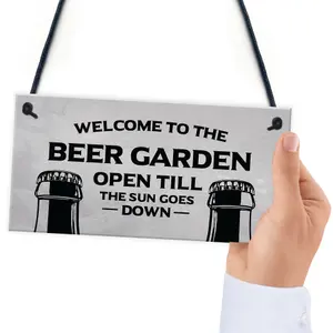 Garden Sign Funny Home Bar Man Cave Garden Plaque Gift For Men New Home Gift