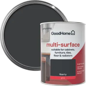 GoodHome Durable Liberty Gloss Multi-surface paint, 750ml