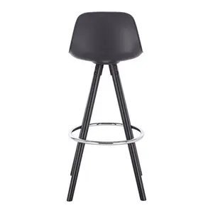 Athens Upholstered Counter Stool (Set of 2) Black