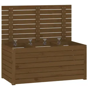 Berkfield Garden Box Honey Brown 101x50.5x46.5 cm Solid Wood Pine