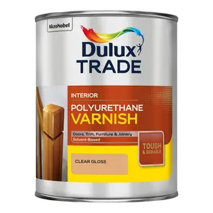 Dulux Trade Clear Gloss Wood varnish, 1L